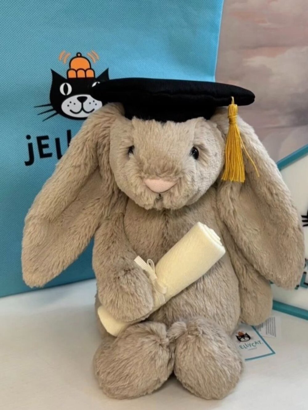 Jellycat Bashful Bunny Graduation - BNWT